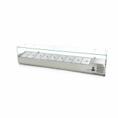 Maxima Opzetkoelvitrine - 200 cm - 9 x 1/3 GN Bakken