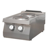 Maxima Heavy Duty Kookplaat - 2 Pitten - Enkel - 70 cm - Elektrisch