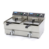Maxima Frituurpan - 2x 16 L - 2 Manden - met Tapkraan