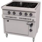 MKN 4-zones inductie fornuis met elektrische oven, 10013250