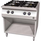 MKN 4-pits Gas kooktafel - staand model 1363402
