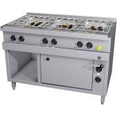 MKN 6-vlams gas fornuis met elektrische oven, 700-serie, 2163406