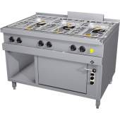 MKN 6-vlams gas fornuis met gas oven, 850-serie