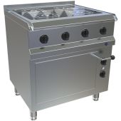 MKN fornuis | vitro/keramisch | 4 zones | oven | 17,55 kW