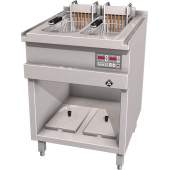 MKN elektrische friteuse, verzwaard element, mandenlift en EcoControl