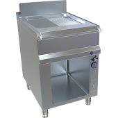 MKN gas grill-/bakplaat half geribbeld RVS, 1 zone, 10,8 kW