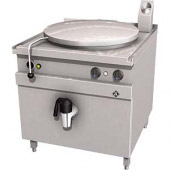 MKN gas kookketel 100 L, RVS ketel & dubbelwandig deksel