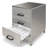 Mobile Containing ventilator verwarmde kast met 3 lades