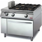 Modular 1100 - 4-vlams kooktoestel - gas oven
