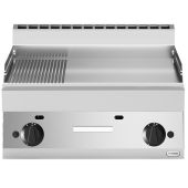Modular Fun 650 700 mm gas bakplaat glad-geribbeld aardgas