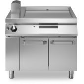 Modular Roc 1100 1000 mm gas bakplaat chroom met deuren