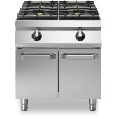 Modular Roc 1100 gaskooktafel 4-pits emaille met deuren R110/80PCGB/P