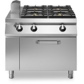Modular Roc 1100 gasfornuis 4-pits emaille met gasoven R110/100CFGB
