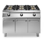 Modular Roc 1100 gaskooktafel 6-pits met deuren R110/120PCG/P