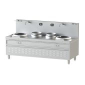 Nayati woktafel - NEWI 22-90 W2N2, 2 zone inductie wok