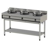 Nayati woktafel - NGER 15-60, 3 wokbranders