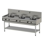 Nayati woktafel - NGER 20-70, 3 wokbranders - watergordijn