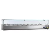 NordCap opzetkoelvitrine - glasopbouw, 10 x 1/4 GN - PA 14-200