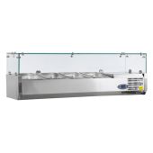 NordCap opzetkoelvitrine - glasopbouw, 5 x 1/4 GN - PA 14-120