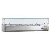 NordCap opzetkoelvitrine - glasopbouw, 6 x 1/3 GN - PA 13-150