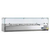 NordCap opzetkoelvitrine - glasopbouw, 7 x 1/4 GN - PA 14-150
