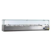 NordCap opzetkoelvitrine - glasopbouw, 8 x 1/4 GN - PA 14-180