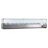 NordCap opzetkoelvitrine - glasopbouw, 9 x 1/3 GN - PA 13-200