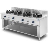NTGas standaard Aziatisch wok fornuis MOB/04-4C-WL 4 branders