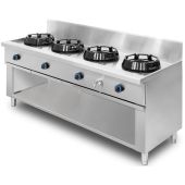 NTGas standaard Aziatisch wok fornuis MOB/04-4V-WA 4 branders