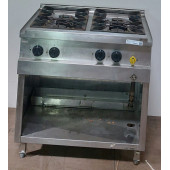 Occasion MKN 4-pits Gas kooktafel - staand model