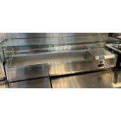 Occasion opzetkoelvitrine - 6x 1/4 GN - glasopzet