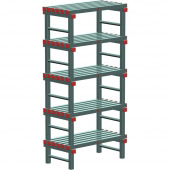 REA Euro stelling 1000x600x2050 mm. (bxdxh), 5 schappen
