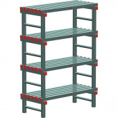 REA Euro stelling 1200x300x1150 mm. (bxdxh), 4 schappen
