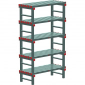 REA Euro stelling 1200x400x2050 mm. (bxdxh), 5 schappen