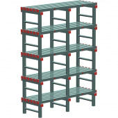 REA Euro stelling 1500x300x1450 mm. (bxdxh), 5 schappen