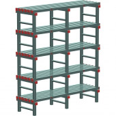 REA Euro stelling 1800x300x1450 mm. (bxdxh), 5 schappen