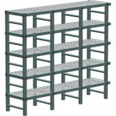 REA Gastro hoekstelling 1906x410x1670 mm. (bxdxh), 5 schappen