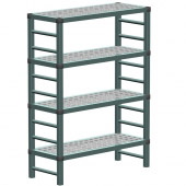 REA Gastro stelling 1193x410x1620 mm (bxdxh), 4 schappen type G119-162