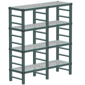 REA Gastro stelling 1468x410x1620 mm (bxdxh), 4 schappen type G146-162