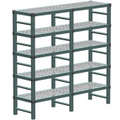 REA Gastro stelling 1684x410x1870 mm (bxdxh) 5 schappen, type G168-187