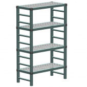 REA Gastro stelling 977x410x1620 mm. (bxdxh), 4 schappen, type G97-162
