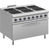 Roeder 6-plaats elek. kookfornuis, staand model maxi oven BK9PQ912FEM