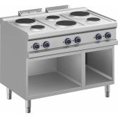 Roeder 6-plaats elektrische kooktafel - staand model BK7MPR711A