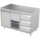 Roeder Acer koelwerkbank - 3 secties - 3 lade | motor + lade | deur
