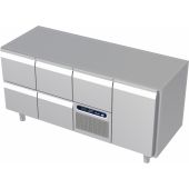Roeder Acer koelwerkbank - 4 secties - 2x 2 lade | motor + lade | deur