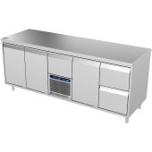 Roeder Acer koelwerkbank - 5 secties - 2x deur, motor+la, deur, 2 la