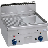 Roeder elektrische bakplaat, geribbeld/glad, topunit, BE06604