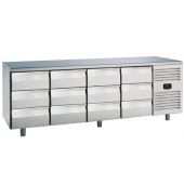 Roeder koelwerkbank, 12 laden, PLUX4T12