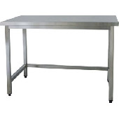Roeder RVS werktafel, 600 mm diep, BL200060