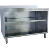 Roeder RVS werktafel met onderkast, 600 mm diep, BG120060